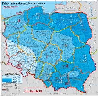 Strefy obciążeń wiatrem...